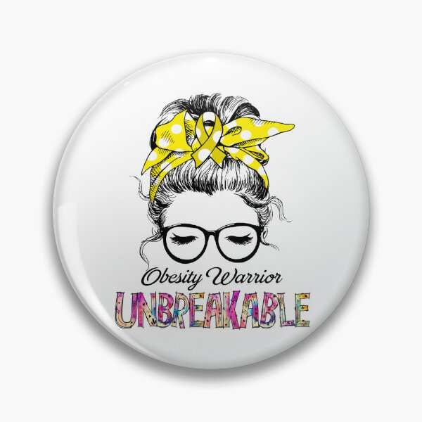 Item preview, Obesity Warrior - UNBREAKABLE - Obesity Ribbon designed and sold by Tifrop.