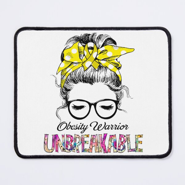 Item preview, Obesity Warrior - UNBREAKABLE - Obesity Ribbon designed and sold by Tifrop.