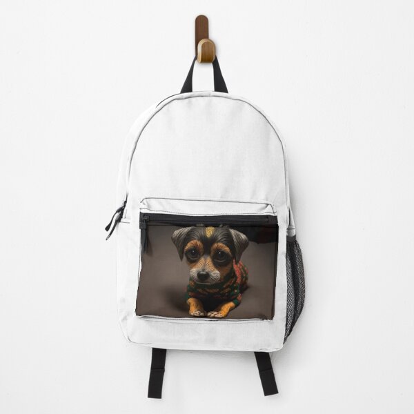 Item preview, Cute puppy dog in jumper looking at camera designed and sold by GoBeyondChannel.
