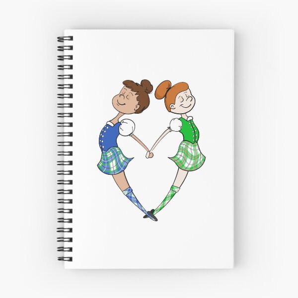 Item preview, Highland Dance Friends 4ever, Blue & Green designed and sold by LizCaityArt.
