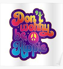 60s Hippie Peace Posters | Redbubble