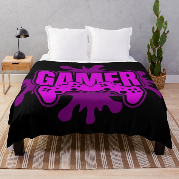 Aperçu de l'œuvre Gamer Controller Éclaboussures de peinture rose créée et vendue par Phrazify.