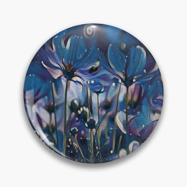 Item preview, Flores do campo nos tons de azul marinho e sombras brancas designed and sold by GirlaineSQ.