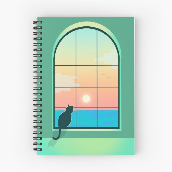 Item preview, Lofi Cat looking out a window into the ocean designed and sold by ReinaMer.