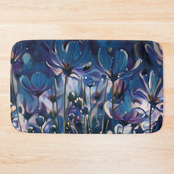 Item preview, Flores do campo nos tons de azul marinho e sombras brancas designed and sold by GirlaineSQ.