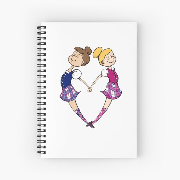 Item preview, Highland Dance Friends 4ever, Pink & Blue designed and sold by LizCaityArt.