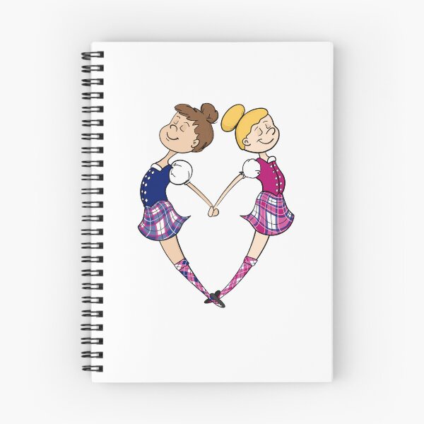 Item preview, Highland Dance Friends 4ever, Pink & Blue designed and sold by LizCaityArt.