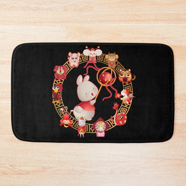 Item preview, Chinese Lunar New Year Rabbit 4 designed and sold by my-green-gecko.