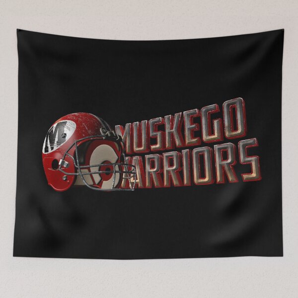 Item preview, Muskego Warriors Retro Football Helmet and Wordmark designed and sold by Michael Milewski.