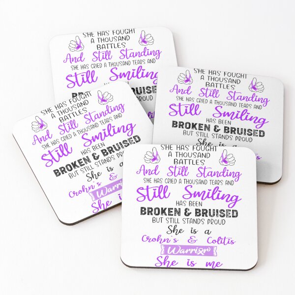 Item preview, Crohn's & Colitis Warrior SHE IS ME - Support Crohn's & Colitis Fighter Gifts designed and sold by Berriosly.