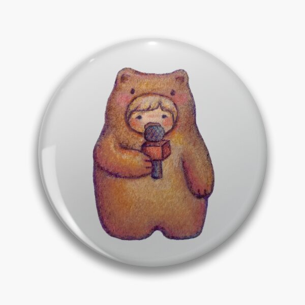 Item preview, cute bear with microphone designed and sold by Katfish Draws.