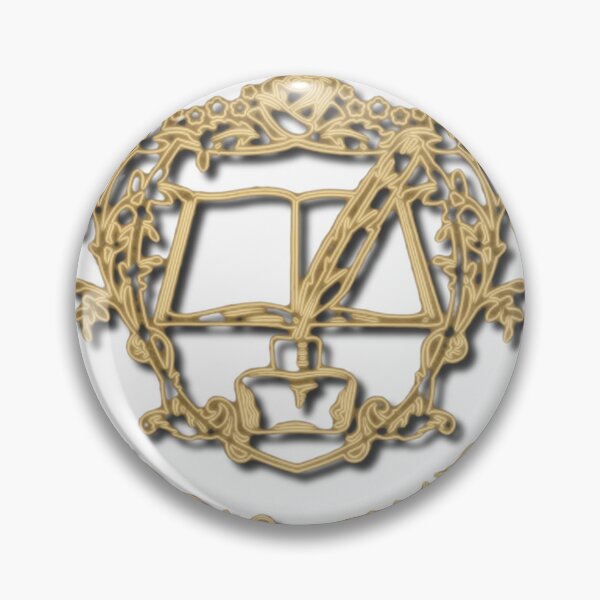 Item preview, Ascendance of a Bookworm Myne Workshop Crest Ink Drawn Glow in the Dark Filigree  designed and sold by AKR-Hobby.
