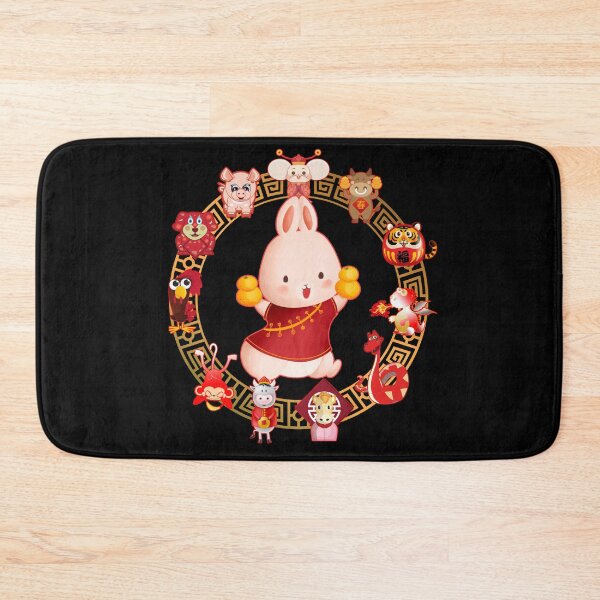 Item preview, Chinese Lunar New Year Rabbit 5 designed and sold by my-green-gecko.