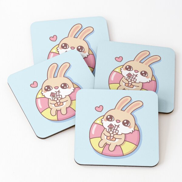 Item preview, Cute Rabbit Chilling On Pool Float Summer Vibes designed and sold by rustydoodle.