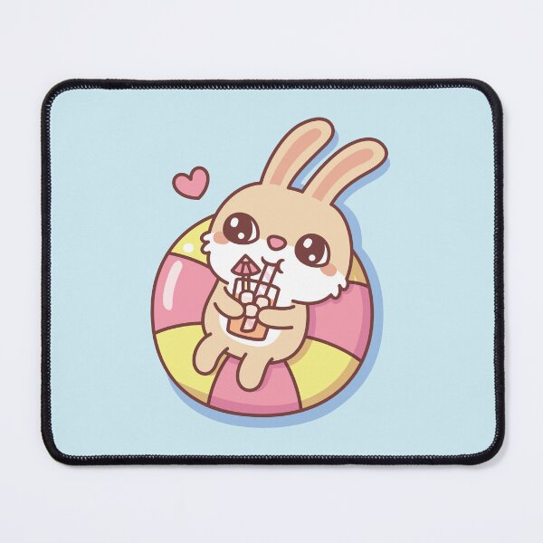 Item preview, Cute Rabbit Chilling On Pool Float Summer Vibes designed and sold by rustydoodle.