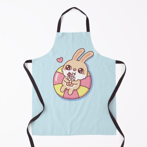 Item preview, Cute Rabbit Chilling On Pool Float Summer Vibes designed and sold by rustydoodle.