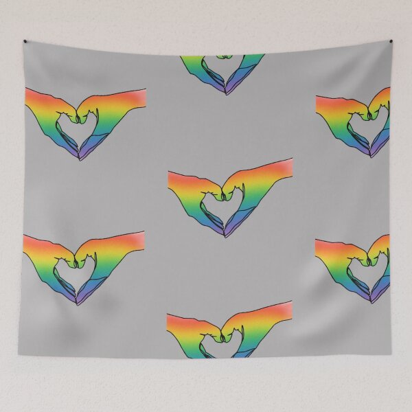 Item preview, Rainbow Heart Hands designed and sold by ThePureAudacity.