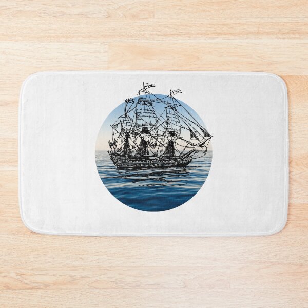 Item preview, Pirate Ship - white  designed and sold by AR-Daydreams.