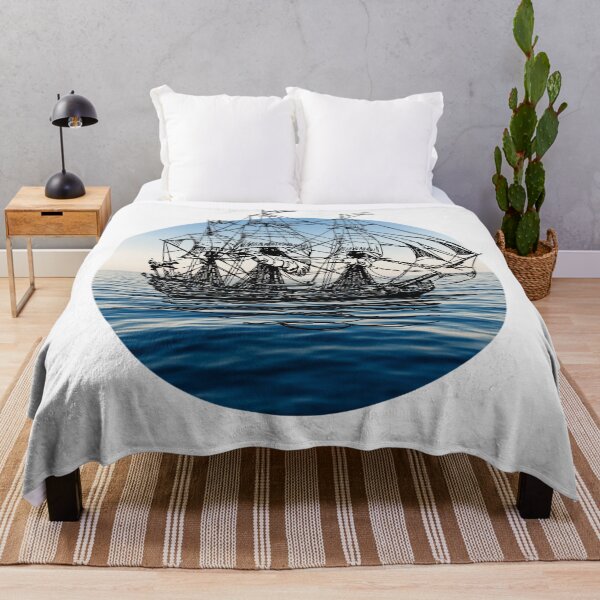 Item preview, Pirate Ship - white  designed and sold by AR-Daydreams.