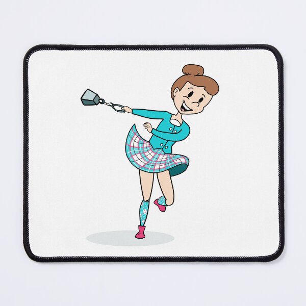 Item preview, Highland Heavy Weights Athlete, Aqua & Pink designed and sold by LizCaityArt.