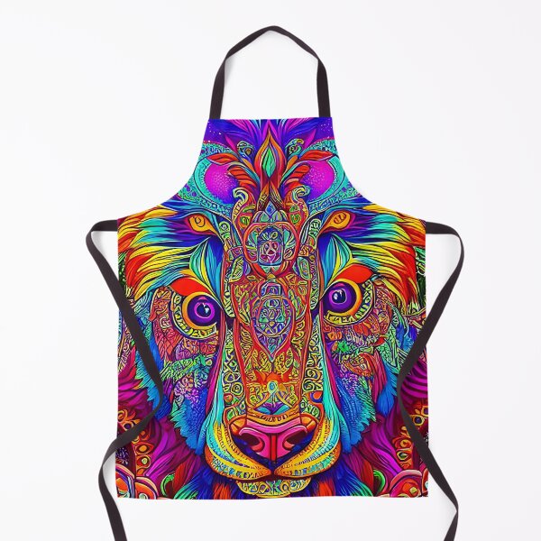 Item preview, Psychedelic Purple Eyed Bear designed and sold by FantasyAIArt.