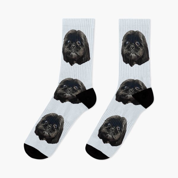 Item preview, Shih Tzu Black Puppy Dog Face  designed and sold by ElegantCat.
