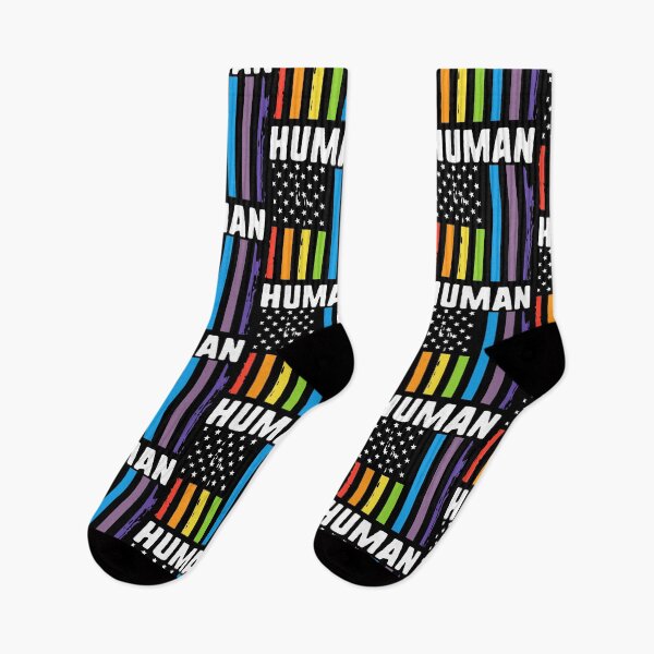 Item preview, Gay Pride Flag Human LGBTQ American Flag designed and sold by QueenOfPrint.