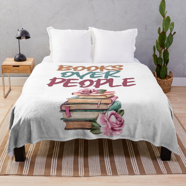 Item preview, Books Over People,funny floral Books Lover,Funny Literature,funny Reading, unique floral designed and sold by adnane4off.