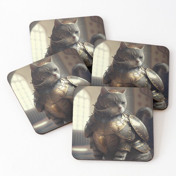 Item preview, Cat in armor designed and sold by MersaultMax.