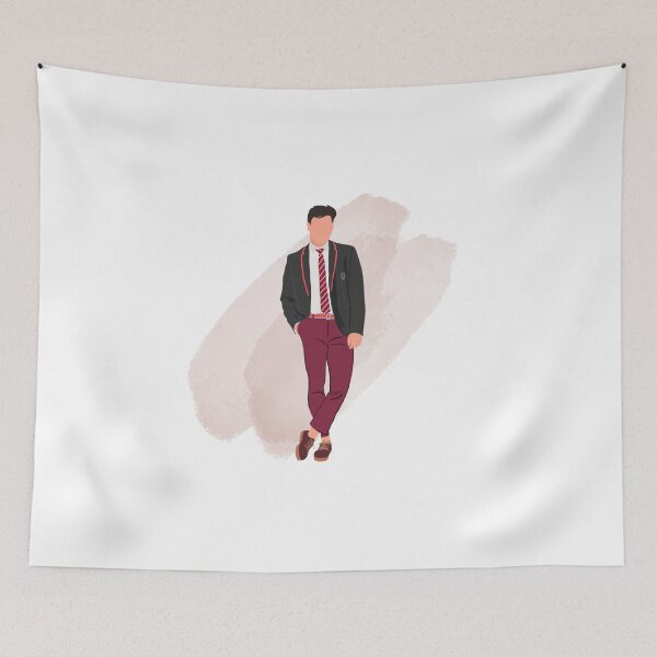 Item preview, Elite Netflix Show & Iván green pink brush background designed and sold by paintingtour.