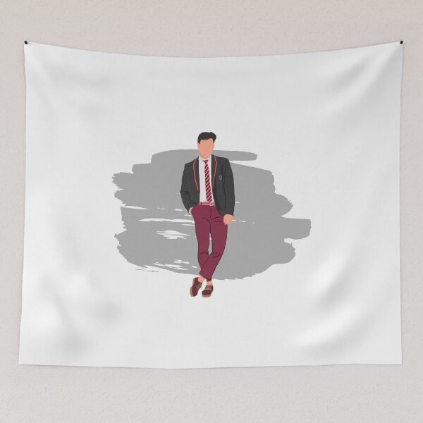 Item preview, Copy of Elite Netflix Show & Iván green grey brush background designed and sold by paintingtour.