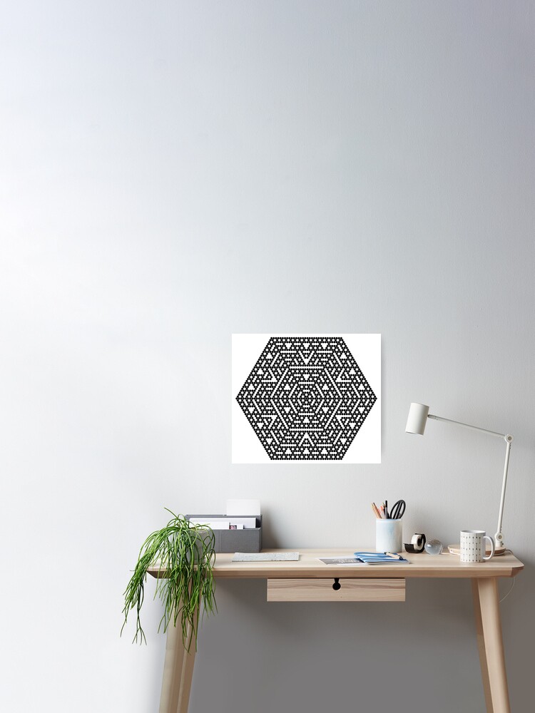 Hexagon Fractal n = Russell Redbubble by Rupert 32\