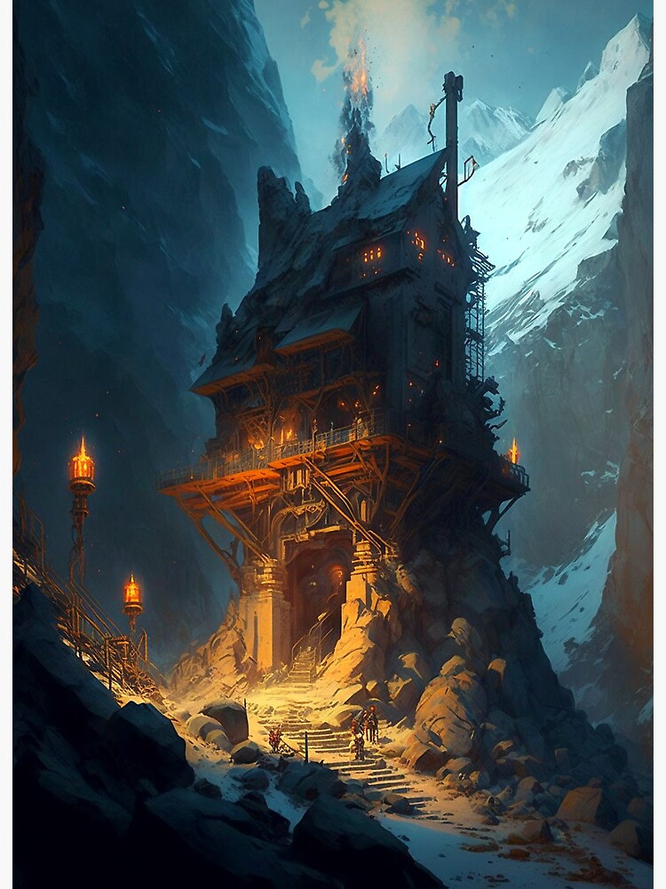 Dungeons and Dragons Beautiful Castle | Art Board Print