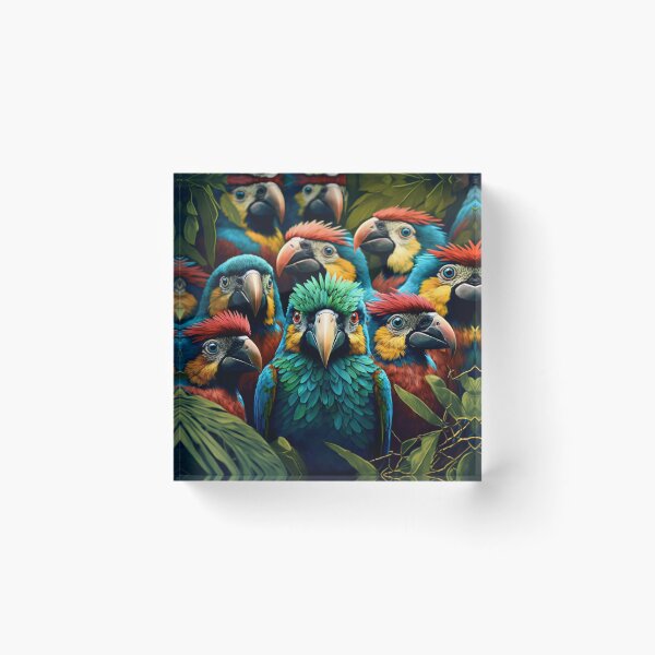 Item preview, Colorful Tropical Birds with Attitude designed and sold by FunWearVM.