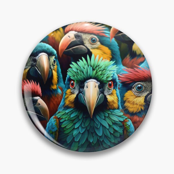 Item preview, Colorful Tropical Birds with Attitude designed and sold by FunWearVM.