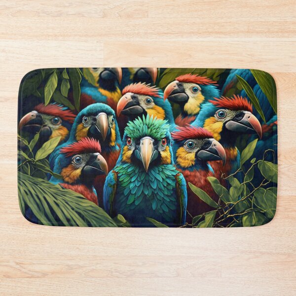 Item preview, Colorful Tropical Birds with Attitude designed and sold by FunWearVM.