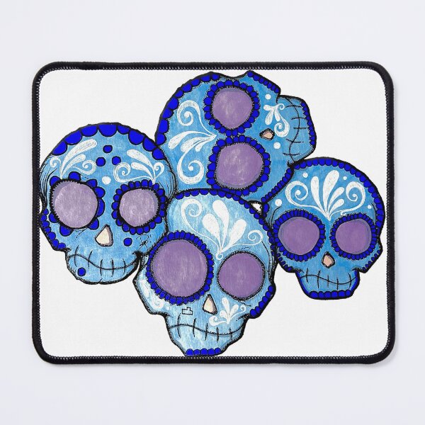 Item preview, Blue Sugar Skulls designed and sold by Pepecalavera.