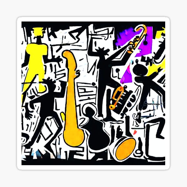The Dancing Horns Sticker
