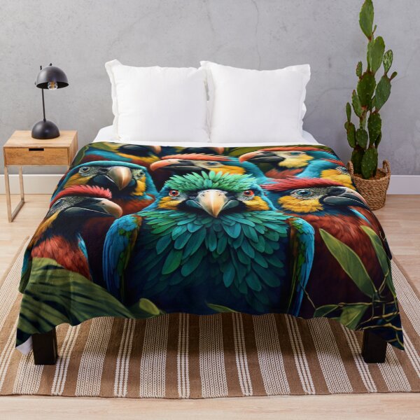 Item preview, Colorful Tropical Birds with Attitude designed and sold by FunWearVM.