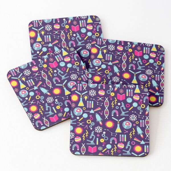 Science Studies Coasters (Set of 4)