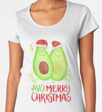 Avocado - Avo Merry Christmas Women's Premium T-Shirt