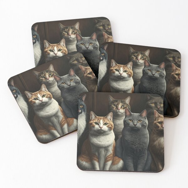 Item preview, Adorable Cat Group Portrait designed and sold by FunWearVM.