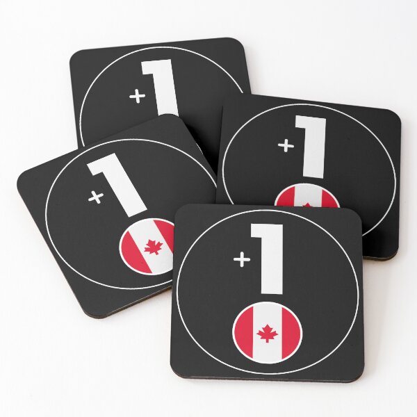 Item preview, CANADA country code +1 logo badge designed and sold by LeddsoDello.