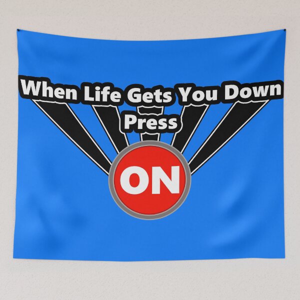 Item preview, When Life Gets You Down Press On - Feel Better Button designed and sold by IsraelMania.
