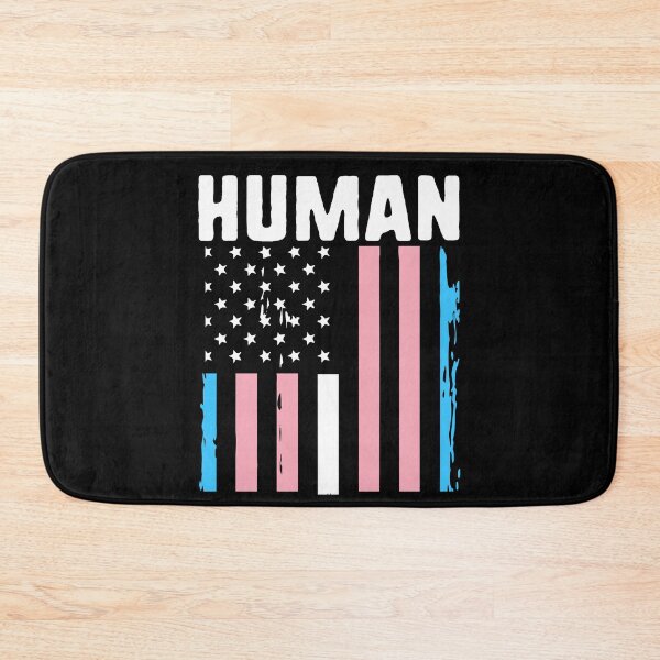Item preview, Trans Pride Flag Human LGBT Transgender American Flag  designed and sold by QueenOfPrint.