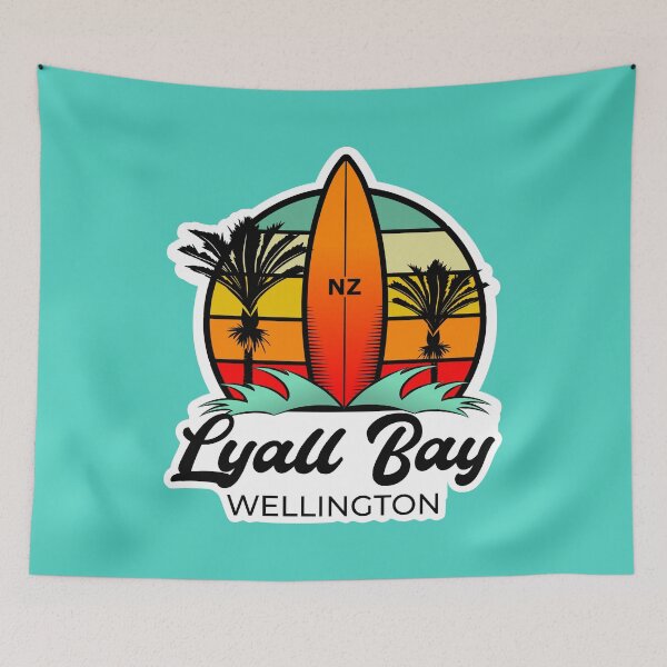 Item preview, Lyall Bay, Wellington, Surf Design, New Zealand designed and sold by Kiwidom.