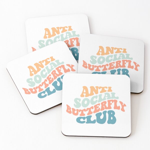 Artikelvorschau, Antisoziales Schmetterlings-Verein-Shirt entworfen und verkauft von FauzIDEA.