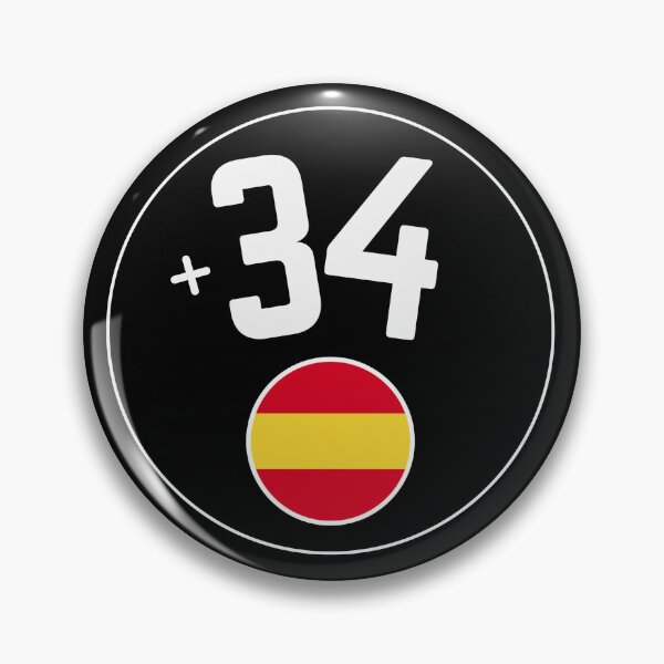 Item preview, SPAIN country code +34 logo badge designed and sold by LeddsoDello.