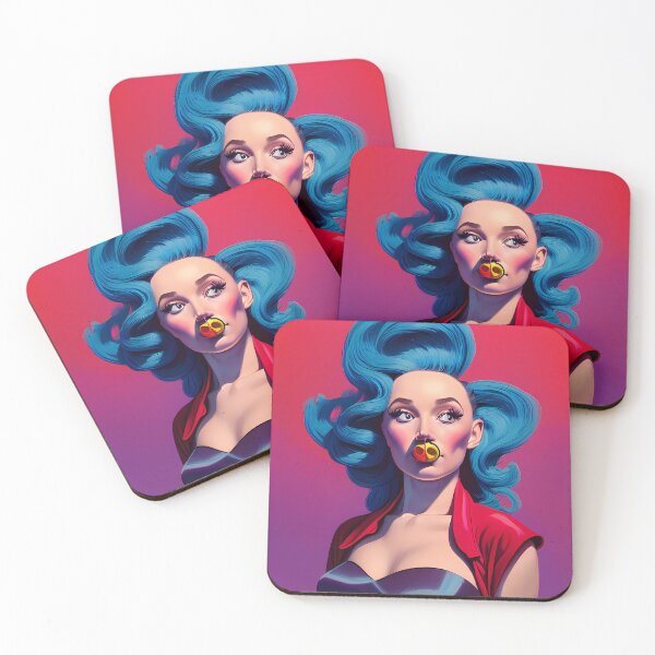 Item preview, Rockabilly girl designed and sold by BigBrainArtwork.