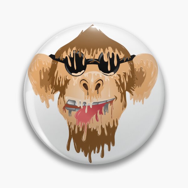 Item preview, grime art monkey illustration designed and sold by AmsaOza.